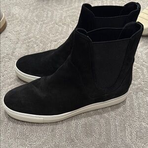 Black Suede Chelsea Boots